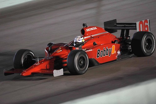 Eerste meters Robert Doornbos op indy-oval: "Oh my god..."
